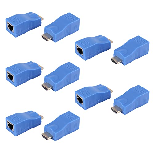 CYBUCH 5 x Extender RJ45 LAN Netzwerk-Transmitter Empfänger TX RX Cat5e Cat6 Ethernet-Kabel V1.4 30M 4K HD TV 1080P von CYBUCH