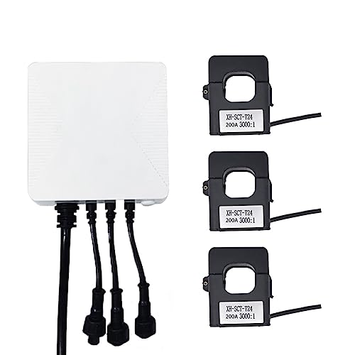 CYBUCH Tuya Smart Life Single 3 Phase WiFi Energy KWH Meter 200A Power Clamp Stromwandler Energieverbrauchsmonitor von CYBUCH