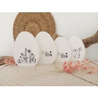 Ostereier Mit Rub-On in Zwei Größen Zur Dekoration Ostern, Frühling Weiß Aus Raysin Ostereier Mit Rub-On in Zwei Größen Zur Dekoration Ostern, Frühling Weiß Aus Raysin von CYCShop