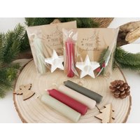 Wichtelgeschenk "Frohe Weihnachten" Kerze + Kerzenhalter Stern, Wichteln Mitbringsel Gästegeschenk Kleinigkeit Wichtelgeschenk "Frohe Weihnachten" Kerze + Kerzenhalter Stern, Wichteln Mitbringsel Gästegeschenk Kleinigkeit von CYCShop
