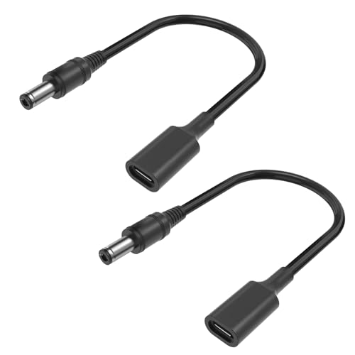 USB C auf DC5521 Power Extension Charge Kabel 15W PD USB Typ C 5.5x2.1mm Ausgang Power Ladekabel, für Router,CCTV,Laptop etc Power 5 Volt Gerät von CYD