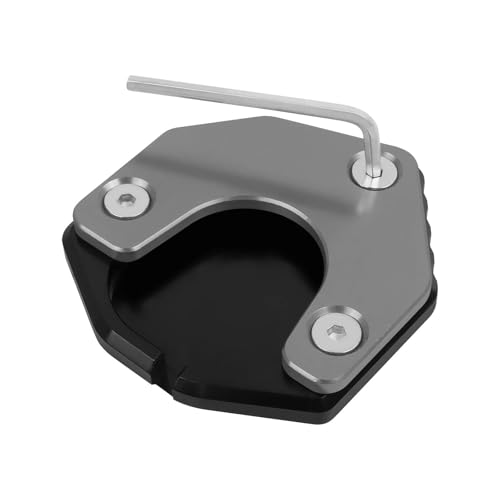 CYDJML Motorrad Kickstand Seite Stehen Enlarger Pad Für Suzuki DRZ 400S DRZ 400E DRZ 400 SM DRZ400SM DRZ400S 2000-2020 Enlarger Platte Pad Seitenständer Kickständer Vergrößerungsplatte(Titan) von CYDJML