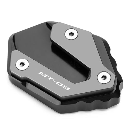 CYDJML Motorrad-Seitenständerplatte Für Yamaha MT-09 MT09 Mt 09 2014–2021 2022 2023, Fußstützen-Verlängerungsplatte Seitenständer Kickständer Vergrößerungsplatte(Titan) von CYDJML
