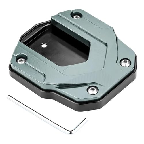 CYDJML Motorrad Ständer Fuß Pads Für Loncin Für Voge SR4 MAX SR4MAX 2022 2023 Seite Stehen Platte Pad Unterstützung Platte Extender Seitenständer Kickständer Vergrößerungsplatte(Titan) von CYDJML