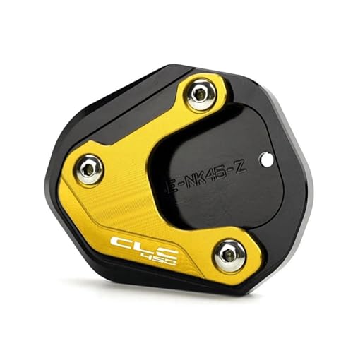 Motorrad-Seitenständerplatte Für CFMOTO 450NK 450SR 450CLC CF 450 NK SR CLC Fußpolster Seitenständer-Verlängerung Seitenständer Kickständer Vergrößerungsplatte(Gold) von CYDJML
