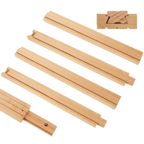 CYEAH Schubladenschienen aus Holz, 43,2 cm, Schubladenschienen aus Holz, Unterbau, klassische Führung, Mittelmontage, Schubladengleiter, Schienen, Ersatzteil, 6 Stück CYEAH Schubladenschienen aus Holz, 43,2 cm, Schubladenschienen aus Holz, Unterbau, klassische Führung, Mittelmontage, Schubladengleiter, Schienen, Ersatzteil, 6 Stück von CYEAH