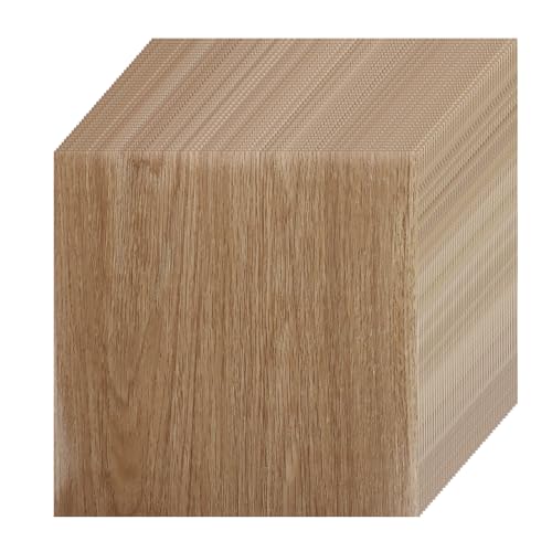 CYEER 40 Stück PVC Bodenbelag Selbstklebend 30x30CM, Vinylboden Selbstklebend Wasserfest Rutschfest, Selbstklebende Bodenfliesen für Küche, Wohnzimmer, Badezimme(Helle Holzmaserung) von CYEER
