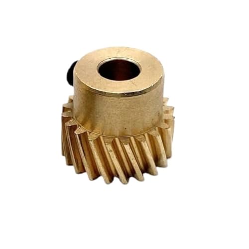 0,5 Modul Messing Schrägverzahnung 45 Grad Linksdrehung 0,5M versetztes Ritzel 90 Grad Winkel Treibergetriebe Ritzel(20T 4MM BORE) von CYFANG