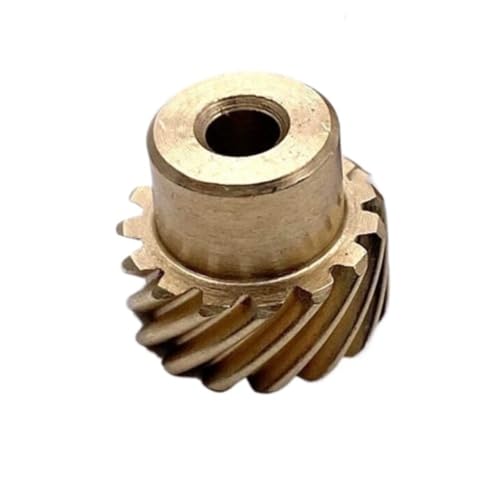 1,5 M 10 Zähne Messing Schrägverzahnung 45 Grad Schrägverzahnung Links Rechts Versetzt Spirale Getriebe 1,5 Modul 10 Zähne Schrägverzahnung Ritzel Ritzel(Right rotate 10mm bore) von CYFANG