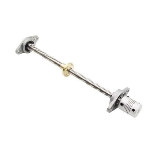 CYFANG 1 Set CNC T8 Blei Schraube 8mm Messing Kupfer Mutter Lager Halterung Flexible Kupplung Gelenkrotator(350mm) von CYFANG