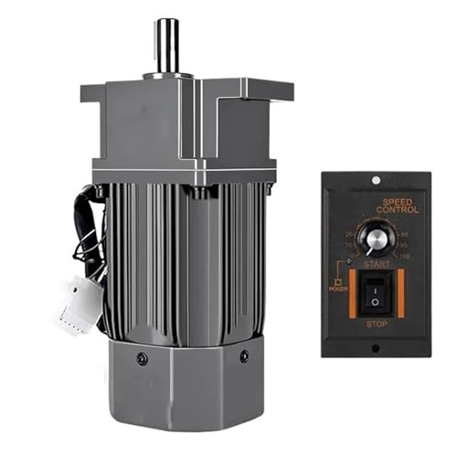 CYFANG 1 Stück 180 W 220 V AC einphasiger Drehzahlregelungsmotor mit Drehzahlregler 90 x 90 mm Rahmen 5IK180RGN-CF Drehzahlminderermotor mechanisch verstellbar(400K 3RPM) von CYFANG