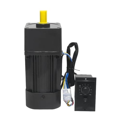 CYFANG 1 Stück 250 W AC 220 V einphasiger umkehrbarer Getriebemotor 104 x 104 mm Rahmen 6RK250GU-CF geschwindigkeitsverstellbarer Getriebemotor 15 mm Welle mechanisch verstellbar(90rpm) von CYFANG