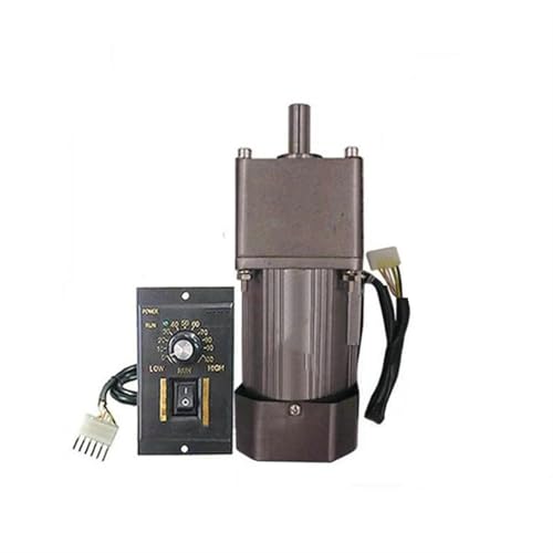 CYFANG 1 Stück 5IK140RGU-CF Drehzahlanpassungsmotor 140 W 220 V AC Einphasen-Drehzahlminderer 104 x 104 mm Rahmen Motor mit variabler Geschwindigkeit 12 mm Welle mechanisch verstellbar(250K 6rpm) von CYFANG