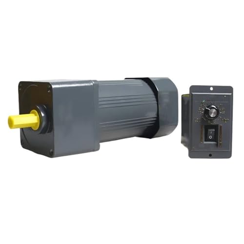 CYFANG 1 Stück 90 W 110 V AC einphasiger Drehzahlregelungs-Getriebemotor 5IK90RGN-AF einstellbarer Drehzahlminderermotor 12 mm Welle 4 mm Nut mechanisch verstellbar(33RPM) von CYFANG