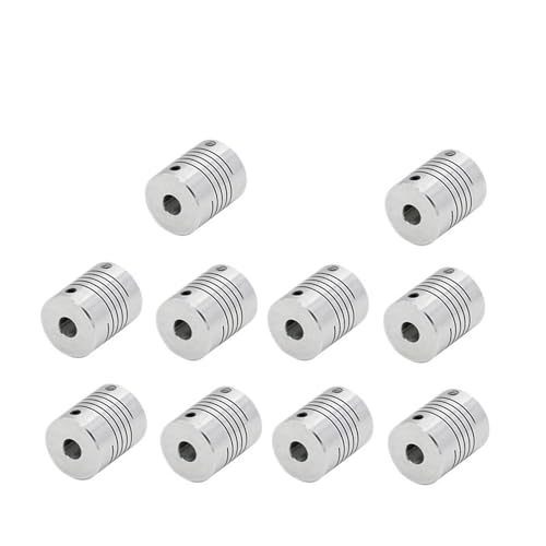 CYFANG 10 stücke D19L25 CNC Motor Jaw Wellenkupplungen 19mm Durchmesser 25mm Länge Flexible Kupplung Gelenkrotator(10x6.35mm) von CYFANG