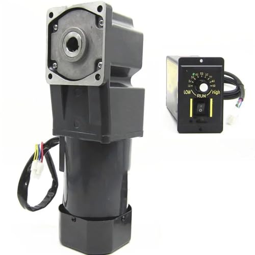 CYFANG 120 W rechtwinkliger Reduziermotor zur Drehzahlregelung, 17 mm Hohllochgetriebe, 220 V AC, einphasig, 90 x 90 mm Rahmen, geschwindigkeitsverstellbarer Motor mechanisch verstellbar(90K 16RPM) von CYFANG