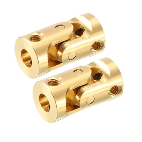 CYFANG 2 stücke Metall Kreuzgelenk Kupplung Boot Auto Welle Koppler Motor Anschluss Kardangelenk Gelenkrotator(5mm to 5mm) von CYFANG