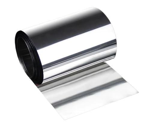 CYFANG 301 Edelstahlstreifen, dünne Platte, Blech, Folie, Dicke 0,05 mm, 0,06 mm, 0,07 mm, 0,7 mm x Breite 300 mm x Länge 1000 mm Mechanisches Handwerk(0.1mm) von CYFANG