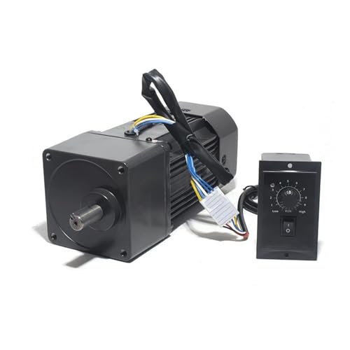 CYFANG 5RK90RGU-CF Drehzahlregelungsmotor mit Regler 220 V AC 90 W Umkehrbares Getriebe 90 x 90 mm Rahmen Motor mit variabler Geschwindigkeit mechanisch verstellbar(45rpm) von CYFANG
