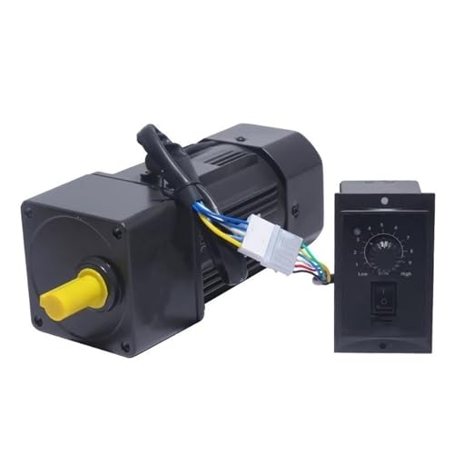 CYFANG 90 W 90 x 90 mm Rahmen Wechselstrom-Umkehrgetriebemotor 220 V Wechselstrom einphasig 15 mm Welle 5RK90GU-CF Drehzahlregulierungsmotor mit Drehzahlregler mechanisch verstellbar(5k 270rpm) von CYFANG