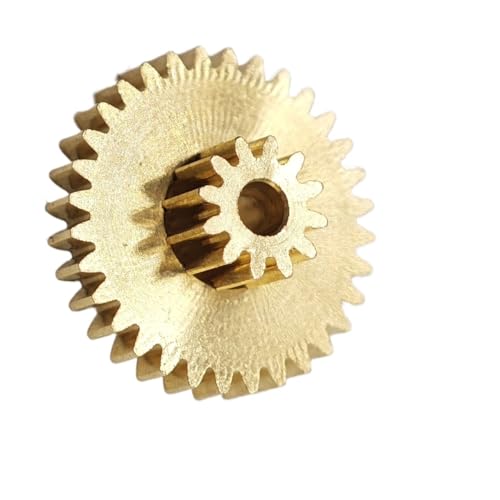 CYFANG Messing-Doppelschicht-Zahnrad 0,6 M 10 Zähne 0,4 M 24 Zähne Duplex-Zahnrad 0,6 Modul 10 Zähne 0,4 Modul 24 Zähne Gerades Ritzel Zylindrisches Ritzel CYFANG Messing-Doppelschicht-Zahnrad 0,6 M 10 Zähne 0,4 M 24 Zähne Duplex-Zahnrad 0,6 Modul 10 Zähne 0,4 Modul 24 Zähne Gerades Ritzel Zylindrisches Ritzel von CYFANG