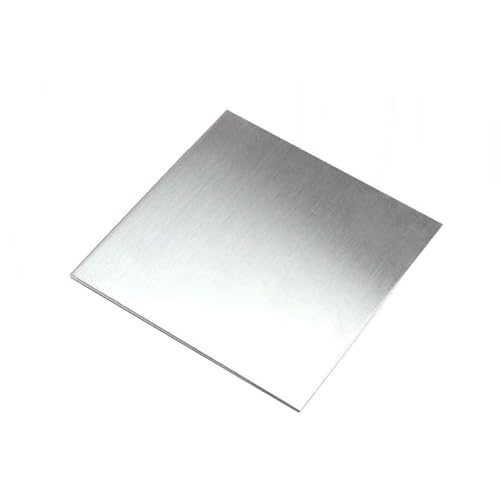 CYFANG Quadratische Blechplatte aus Edelstahl 304, flach, gebürstetes Metall, polierte Platte, 100 x 100 mm, 150 x 150 mm, 200 x 200 mm Mechanisches Handwerk(0.8x150x150mm) von CYFANG