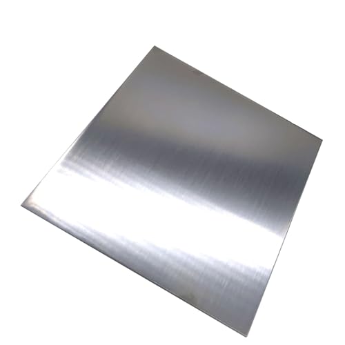 CYFANG Quadratische Platte aus Edelstahl 304, polierte Platte, Blechdicke 1–2,5 mm, 100 x 100 mm Mechanisches Handwerk(2x100x100mm) von CYFANG