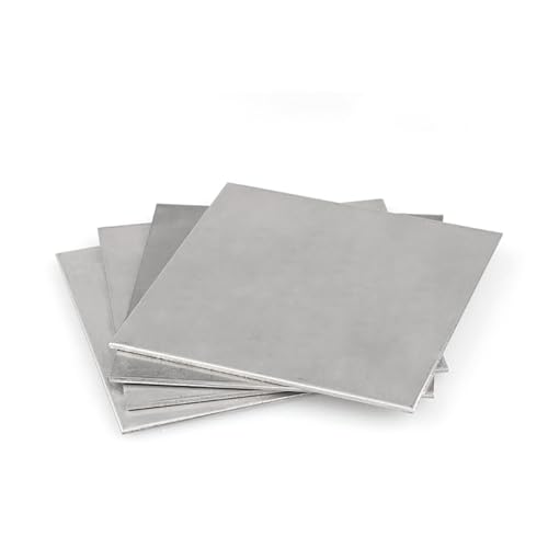 CYFANG Quadratische Platte aus Edelstahl 304, poliertes Blech for DIY-Küchenregale, Dicke 0,01–0,15 mm, 100 x 100 mm Mechanisches Handwerk(0.15x100x100mm) von CYFANG