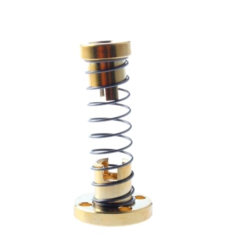 CYFANG Spindelsteigung 1PCS T8 Gewindestange Anti Backlash Mutter TR8x1 TR8x2 TR8x4 TR8x8 Gefederte Eliminierung Lücke Mutter T8 Blei Schraube Flansch Mutter Wellenmutter (Size : Pitch 2mm Lead 8mm) von CYFANG
