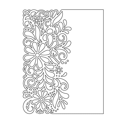 Abdeckplatte fantasievolle Blumen Stanzformen für Kartenherstellung DIY Scrapbooking Blumen und Laub Metall Stanzformen für Papier Basteln Handarbeit Scrapbooking Zubehör Prägeschablone Stanzschablone von CYFUN DESIGN