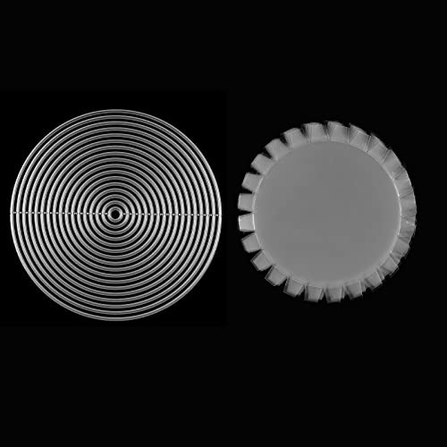 Circle Flat Shaker Covers and Nesting Basic Circle Dies for Shaker Card Making DIY Scrapbooking Plastic Transparent Shaker Creator Acetat Sheets Metal Cutting Dies Punch Template Die Cuts Album Decor von CYFUN DESIGN