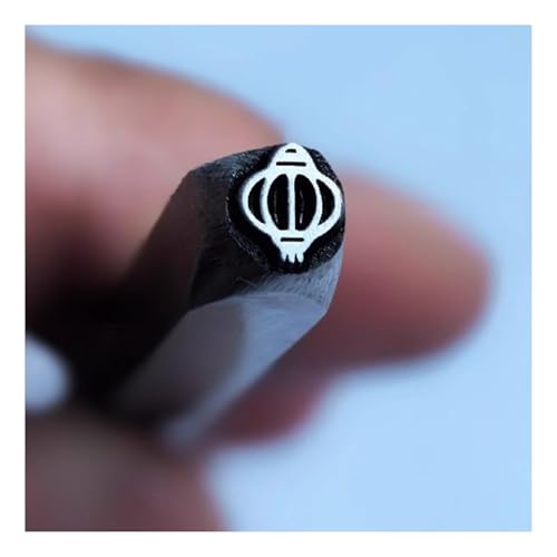 CYHTYM Schlagzahlen Metalldesign-Stanzsiegel, 5 mm DIY-Werkzeug aus Kohlenstoffstahl für Schmuck, Metallhandwerk, Metallschmieden(Pattern 3) von CYHTYM