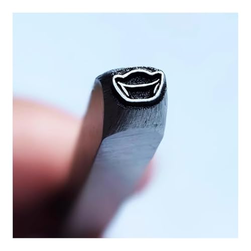 CYHTYM Schlagzahlen Metalldesign-Stanzsiegel, 5 mm DIY-Werkzeug aus Kohlenstoffstahl für Schmuck, Metallhandwerk, Metallschmieden(Pattern 7) von CYHTYM