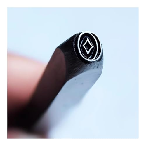 CYHTYM Schlagzahlen Metalldesign-Stanzsiegel, 5 mm DIY-Werkzeug aus Kohlenstoffstahl für Schmuck, Metallhandwerk, Metallschmieden(Pattern 8) von CYHTYM
