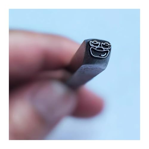 CYHTYM Schlagzahlen Metalldesign-Stanzsiegel, 5 mm DIY-Werkzeug aus Kohlenstoffstahl für Schmuck, Metallhandwerk, Metallschmieden(Pattern11) von CYHTYM