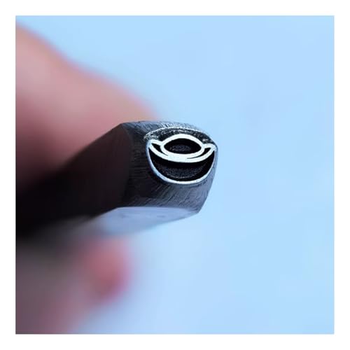 CYHTYM Schlagzahlen Metalldesign-Stanzsiegel, 5 mm DIY-Werkzeug aus Kohlenstoffstahl für Schmuck, Metallhandwerk, Metallschmieden(Pattern18) von CYHTYM