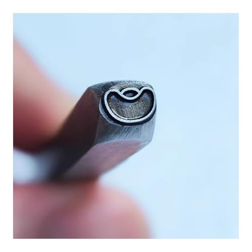 CYHTYM Schlagzahlen Metalldesign-Stanzsiegel, 5 mm DIY-Werkzeug aus Kohlenstoffstahl für Schmuck, Metallhandwerk, Metallschmieden(Pattern20) von CYHTYM