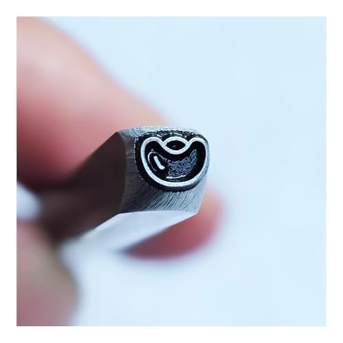 CYHTYM Schlagzahlen Metalldesign-Stanzsiegel, 5 mm DIY-Werkzeug aus Kohlenstoffstahl für Schmuck, Metallhandwerk, Metallschmieden(Pattern22) von CYHTYM