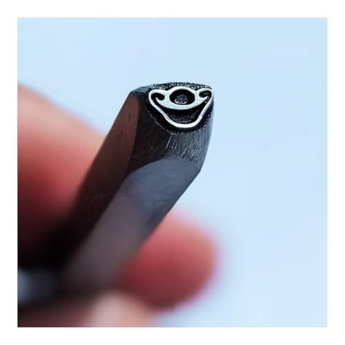 CYHTYM Schlagzahlen Metalldesign-Stanzsiegel, 5 mm DIY-Werkzeug aus Kohlenstoffstahl für Schmuck, Metallhandwerk, Metallschmieden(Pattern23) von CYHTYM