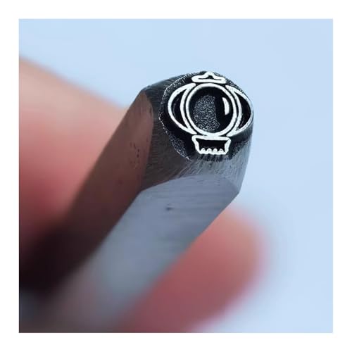 CYHTYM Schlagzahlen Metalldesign-Stanzsiegel, 5 mm DIY-Werkzeug aus Kohlenstoffstahl für Schmuck, Metallhandwerk, Metallschmieden(Pattern25) von CYHTYM