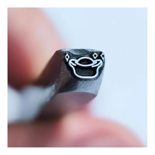 CYHTYM Schlagzahlen Metalldesign-Stanzsiegel, 5 mm DIY-Werkzeug aus Kohlenstoffstahl für Schmuck, Metallhandwerk, Metallschmieden(Pattern26) von CYHTYM