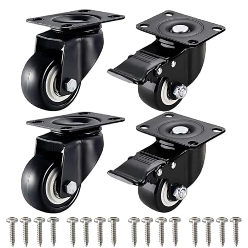 CYILIUEN 240 kg Last Möbelrollen Schwerlast 1.5 Zoll 40 mm mit 304 Edelstahl M6 Schrauben Verschleißfeste leise Lenkrollen zum Bewegen von Möbeln CYILIUEN 240 kg Last Möbelrollen Schwerlast 1.5 Zoll 40 mm mit 304 Edelstahl M6 Schrauben Verschleißfeste leise Lenkrollen zum Bewegen von Möbeln von CYILIUEN