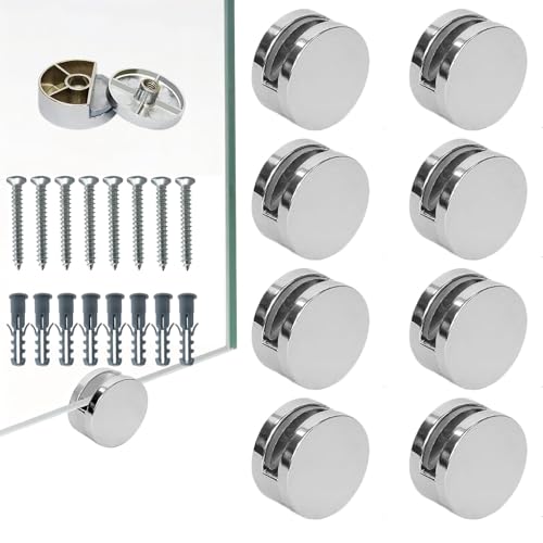 CYILIUEN 8 Stück 3-4 mm Klemmbefestigung Spiegelclip Zinklegierung Spiegelclip Spiegelhalter mit Expansionsrohr und Schrauben für Spiegel CYILIUEN 8 Stück 3-4 mm Klemmbefestigung Spiegelclip Zinklegierung Spiegelclip Spiegelhalter mit Expansionsrohr und Schrauben für Spiegel von CYILIUEN