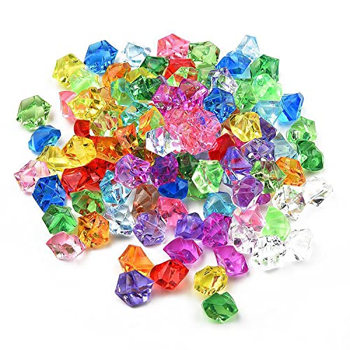 CYIOU 410 StüCk Edelsteine für Kinder Deko Diamanten Kristalle Glasdiamant Klein für Hochzeit/Party/Vase/Tischdekoration (11x14mm) von CYIOU