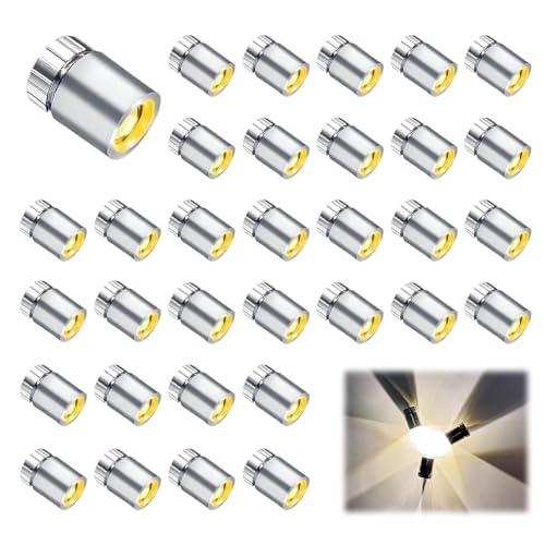 CYIOU Mini LED Licht Warmgelb 40 Stück Licht Mini LED Lampe Kleine Lichter für Geburtstag Party Bar Beleuchtung Basteln(Warmgelb Licht) von CYIOU