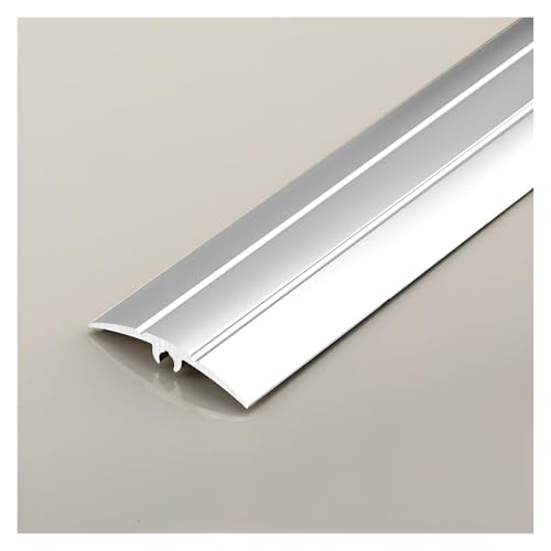 Bodenübergangsleisten, 90 cm Aluminium-Bodenübergangsleiste, Mehrfarbig, 4–5 cm Breite(Silver White,5cm) von CYJAZNHH