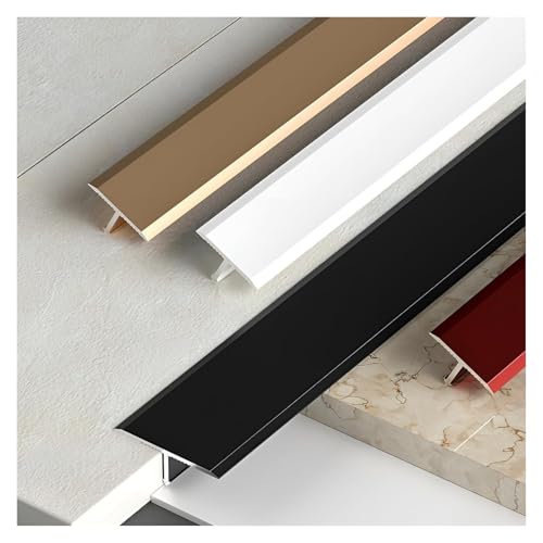 Bodenübergangsleisten, Aluminium-T-Formteil-Bodenübergangsstreifen, Mehrfarbig, mehrere Größen(Iron Grey,3.3cm) von CYJAZNHH