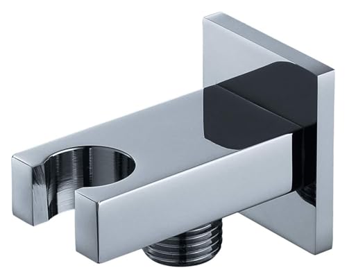 Brausehalter Halterung, Duschkopfhalter Halterung Handheld 1/2 Zoll Massivmessing Wandhalterung Multicolor(Chrome) von CYJAZNHH
