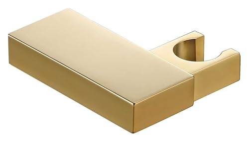 Brausehalter Halterung, Messing Quadrat Drehbare Wand-Montiert Handheld Dusche Kopf Halterung Halter Gold Brausehalter Halterung, Messing Quadrat Drehbare Wand-Montiert Handheld Dusche Kopf Halterung Halter Gold von CYJAZNHH