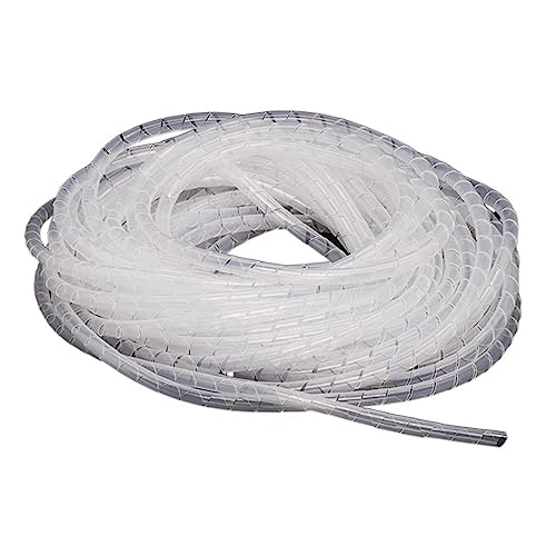 CYJAZNHH 2 Meter Spirale Wrap Kabel Draht Organizer Protector Multicolor 4-30mm(White,20mm) von CYJAZNHH